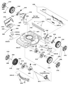 Deck Group (7501888) Diagram and Parts List for 7800878-EBTP22650E 2012 Briggs and Stratton Lawn Mower